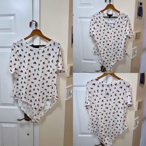 Forever 21 plus size one piece floral top